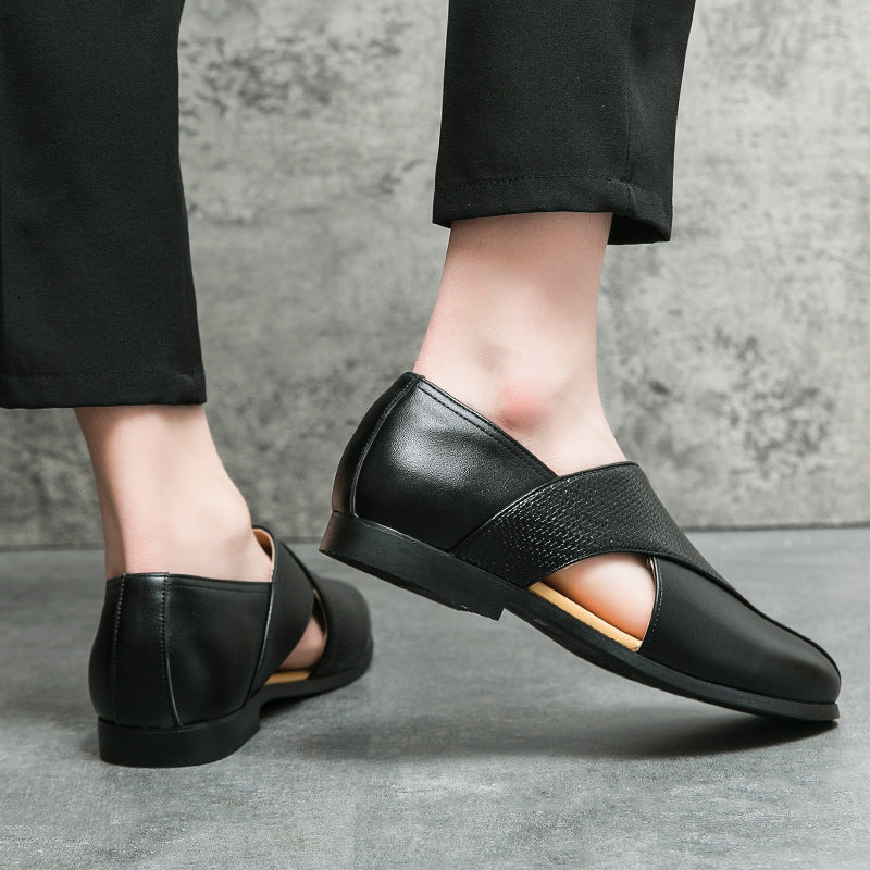 Mocassins en cuir vintage
