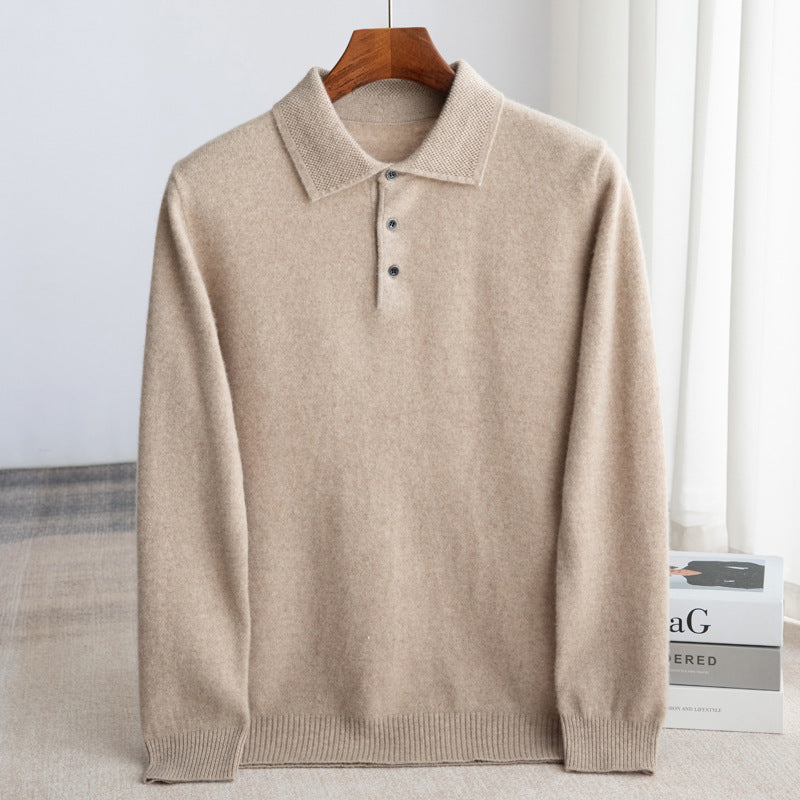 LOUIS & MARGOT | PULL POLO HOMME CLASSIQUE (laine haut de gamme)
