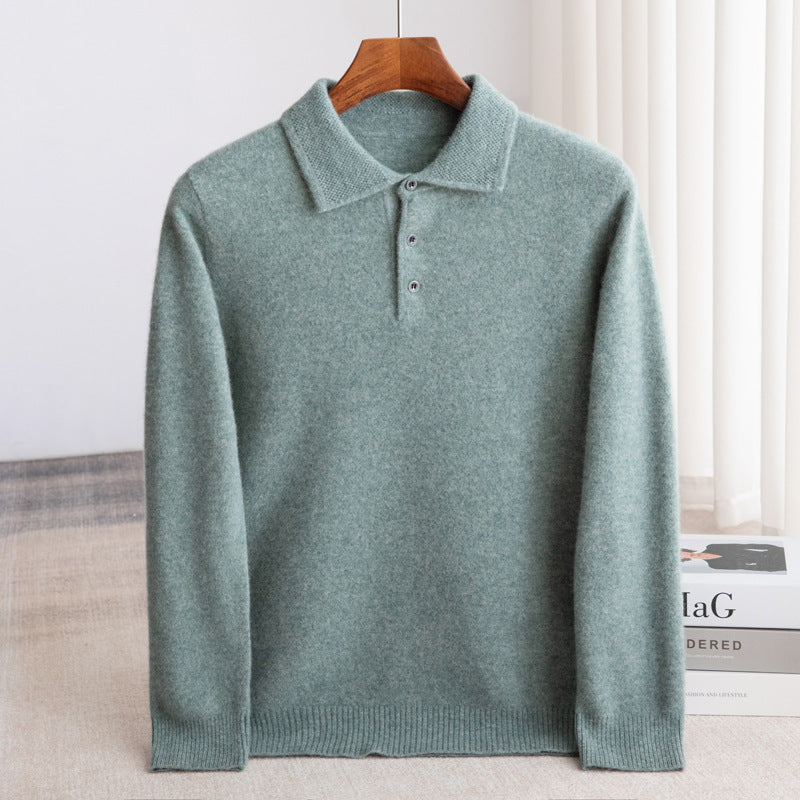 LOUIS & MARGOT | PULL POLO HOMME CLASSIQUE (laine haut de gamme)