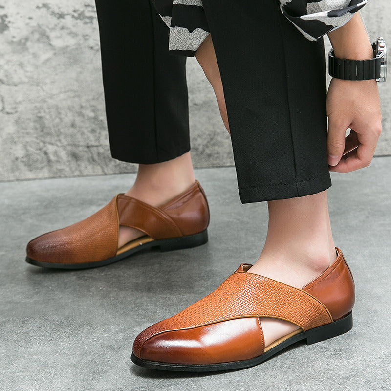 Mocassins en cuir vintage