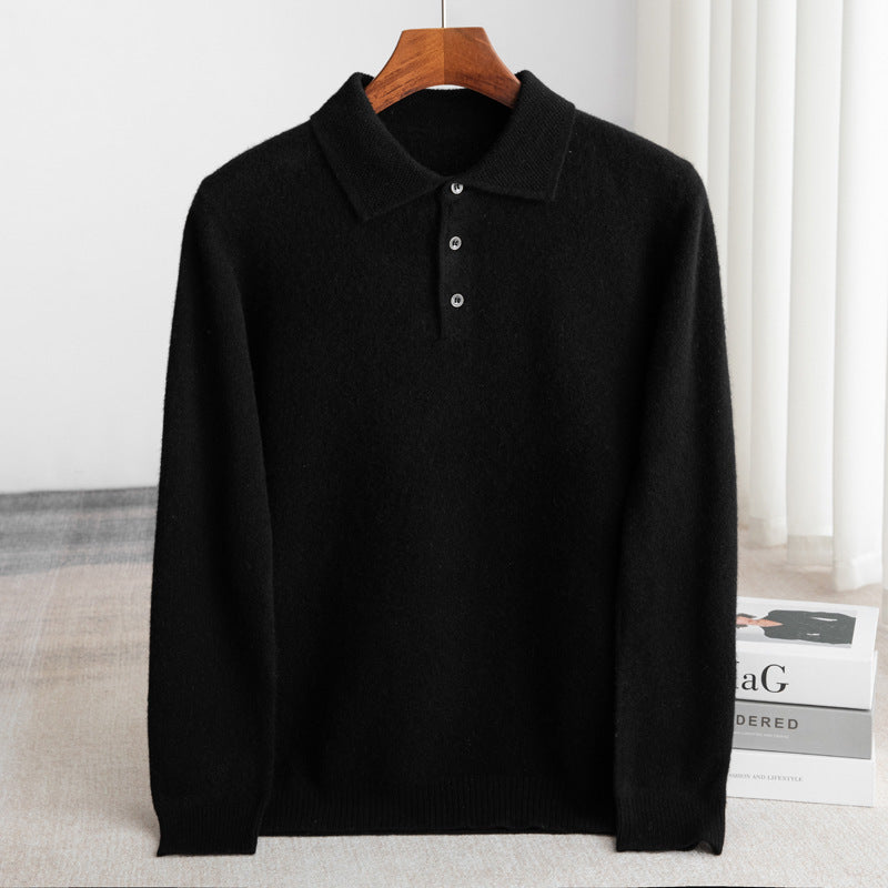 LOUIS & MARGOT | PULL POLO HOMME CLASSIQUE (laine haut de gamme)