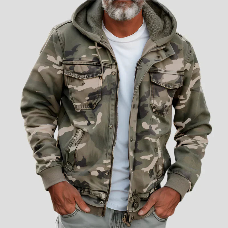 LOUIS & MARGOT | VESTE À CAPUCHE STYLE MILITAIRE POUR HOMME