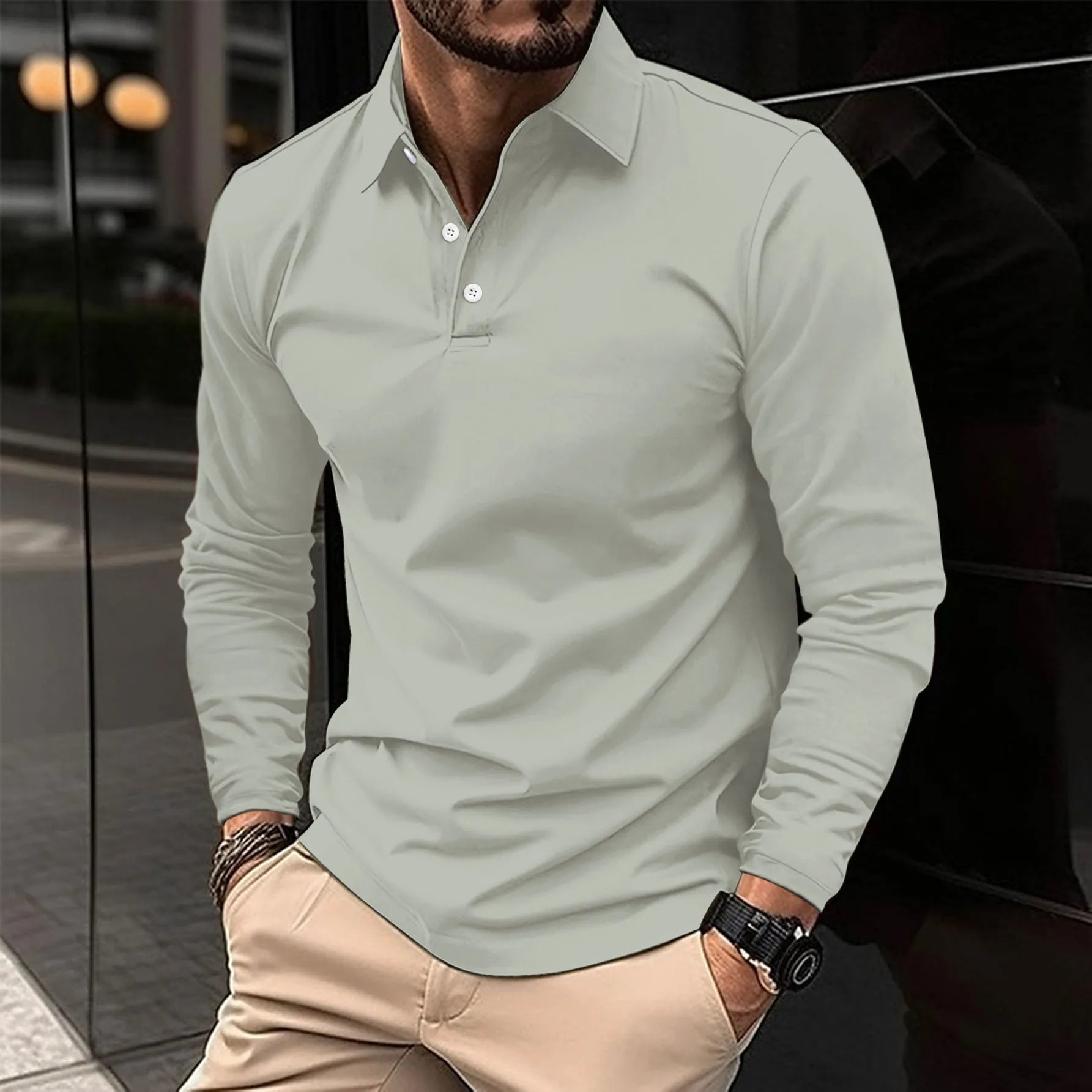 LOUIS & MARGOT | POLO CLASSICA À MANCHES LONGUES POUR HOMME