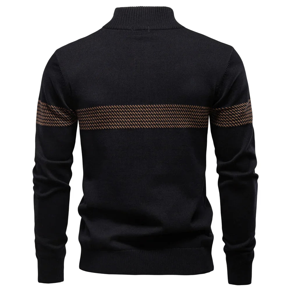 LOUIS & MARGOT | PULL CLASSIQUE EN MAILLE DEMI-ZIP POUR HOMME
