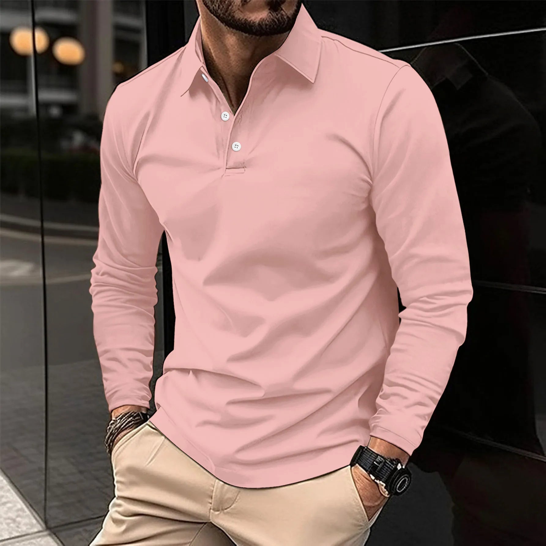 LOUIS & MARGOT | POLO CLASSICA À MANCHES LONGUES POUR HOMME