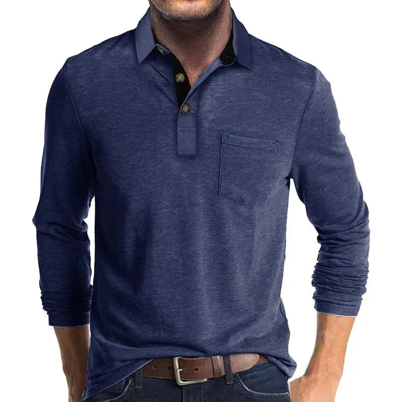LOUIS & MARGOT | POLO CLASSIQUE À MANCHES LONGUES POUR HOMMES