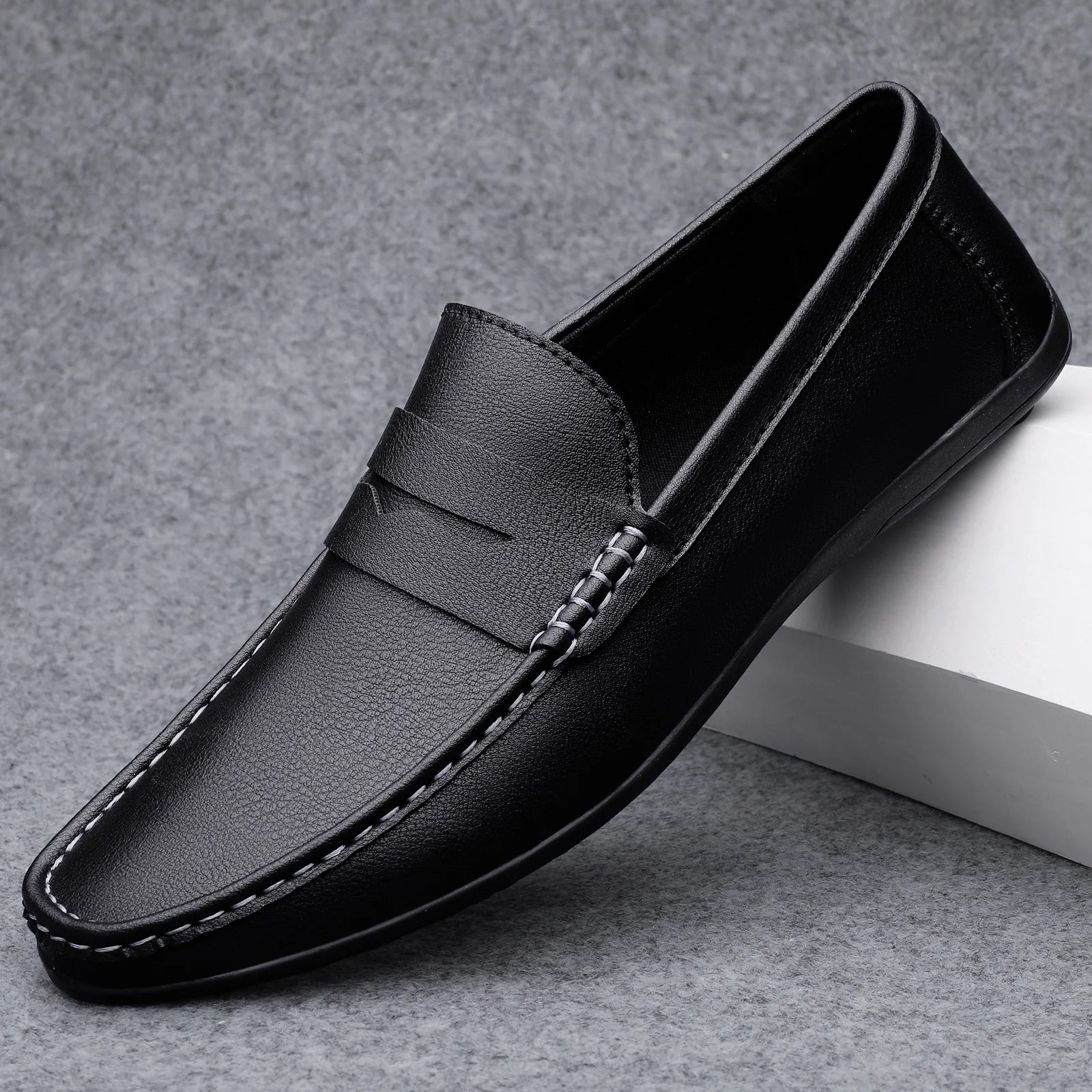 Mocassins en cuir italien classiques