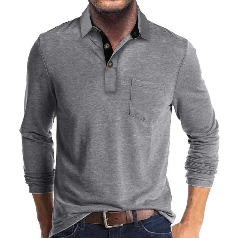 LOUIS & MARGOT | POLO CLASSIQUE À MANCHES LONGUES POUR HOMMES