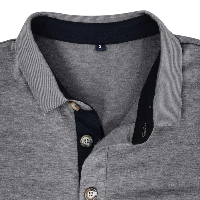 LOUIS & MARGOT | POLO CLASSIQUE À MANCHES LONGUES POUR HOMMES