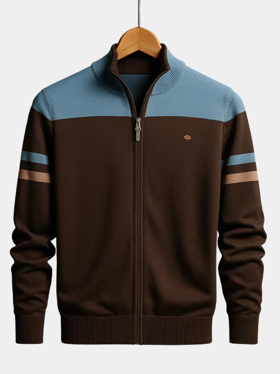 LOUIS & MARGOT | SWEAT COLORBLOCK AVEC ZIP POUR HOMME