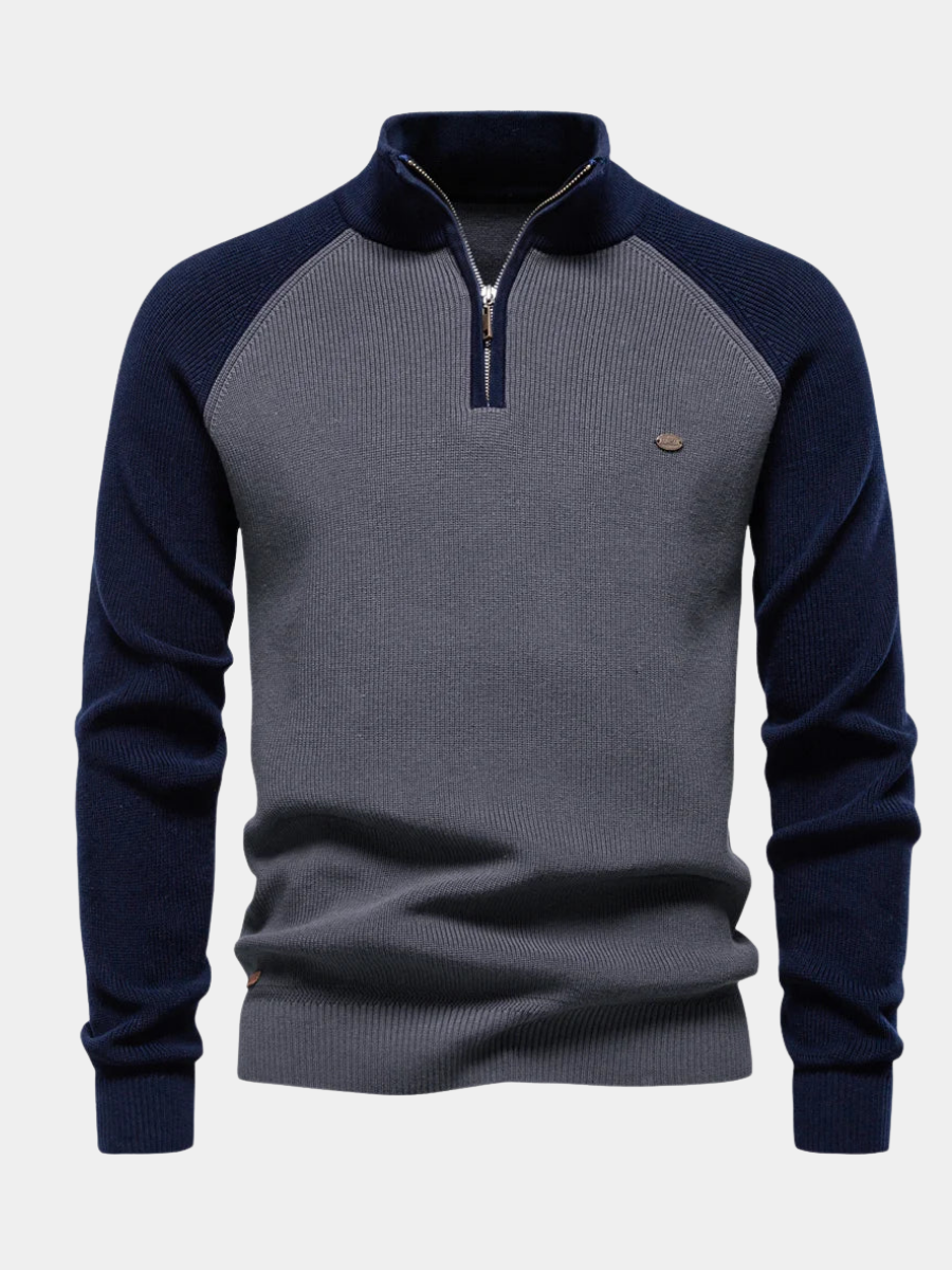 LOUIS & MARGOT | PULL QUART ZIP POUR HOMME