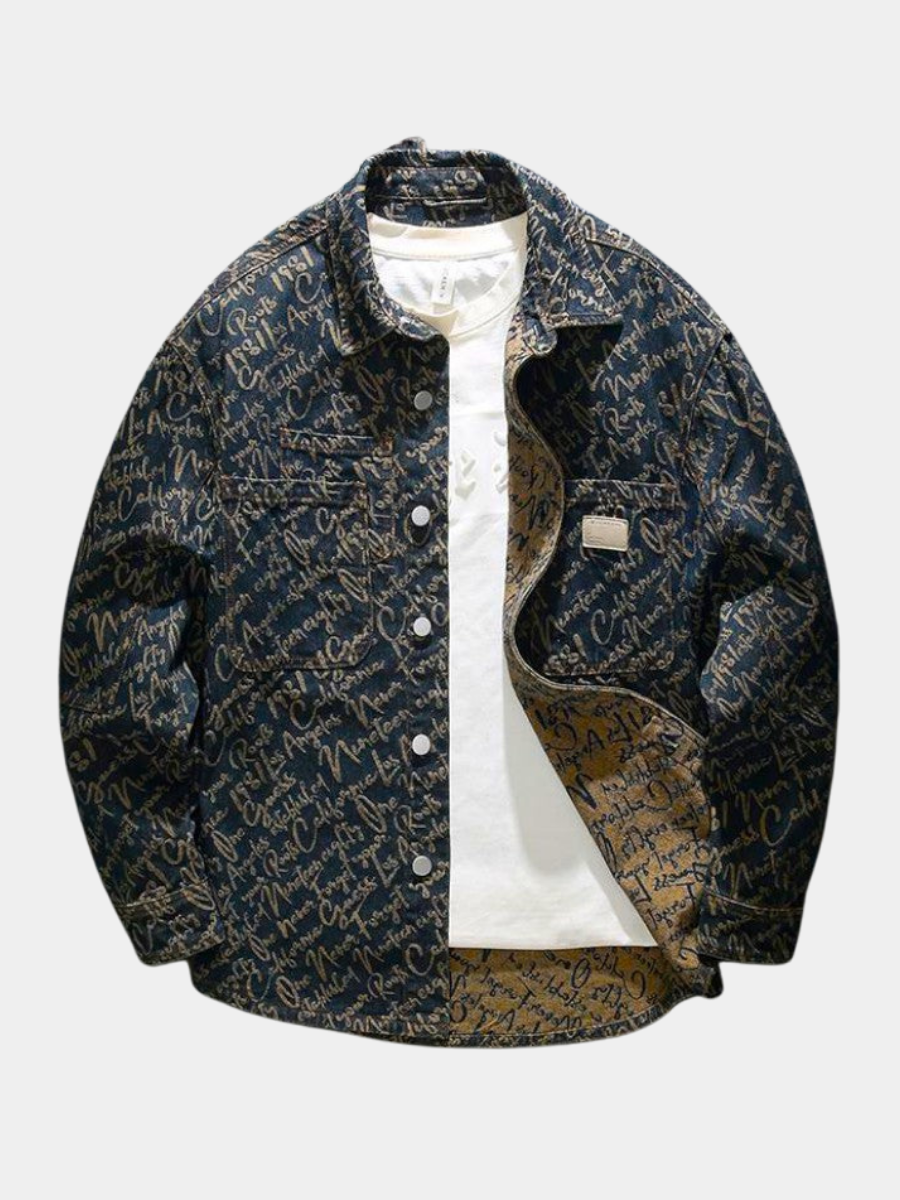 LOUIS & MARGOT | VESTE EN DENIM BRODÉE POUR HOMME