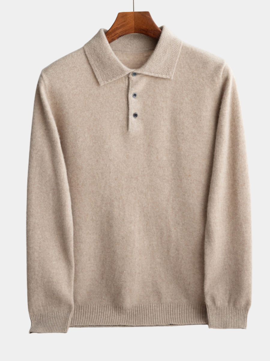 LOUIS & MARGOT | PULL POLO HOMME CLASSIQUE (laine haut de gamme)