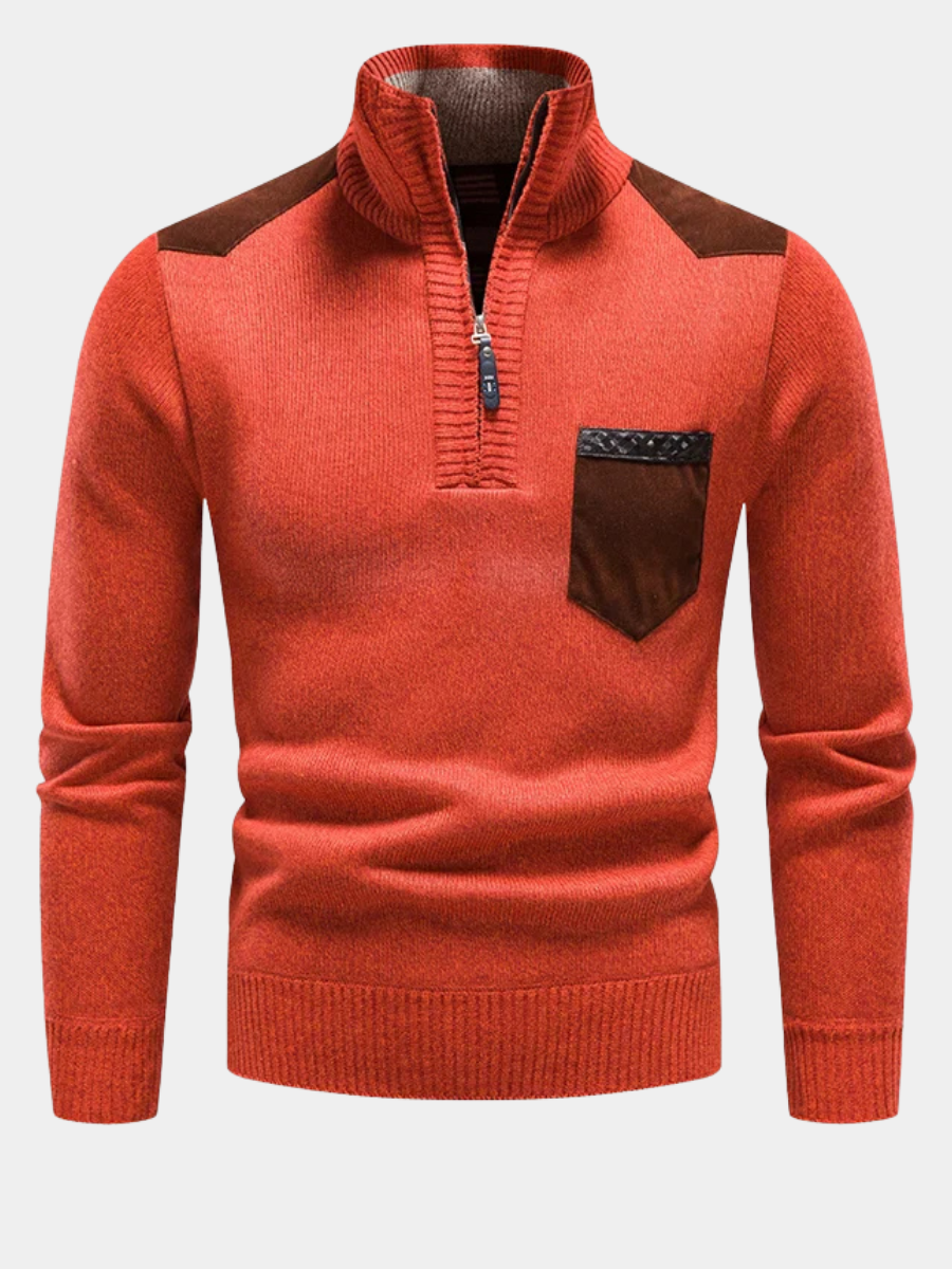 LOUIS & MARGOT | PULL HOMME EN POLAIRE AVEC ZIP