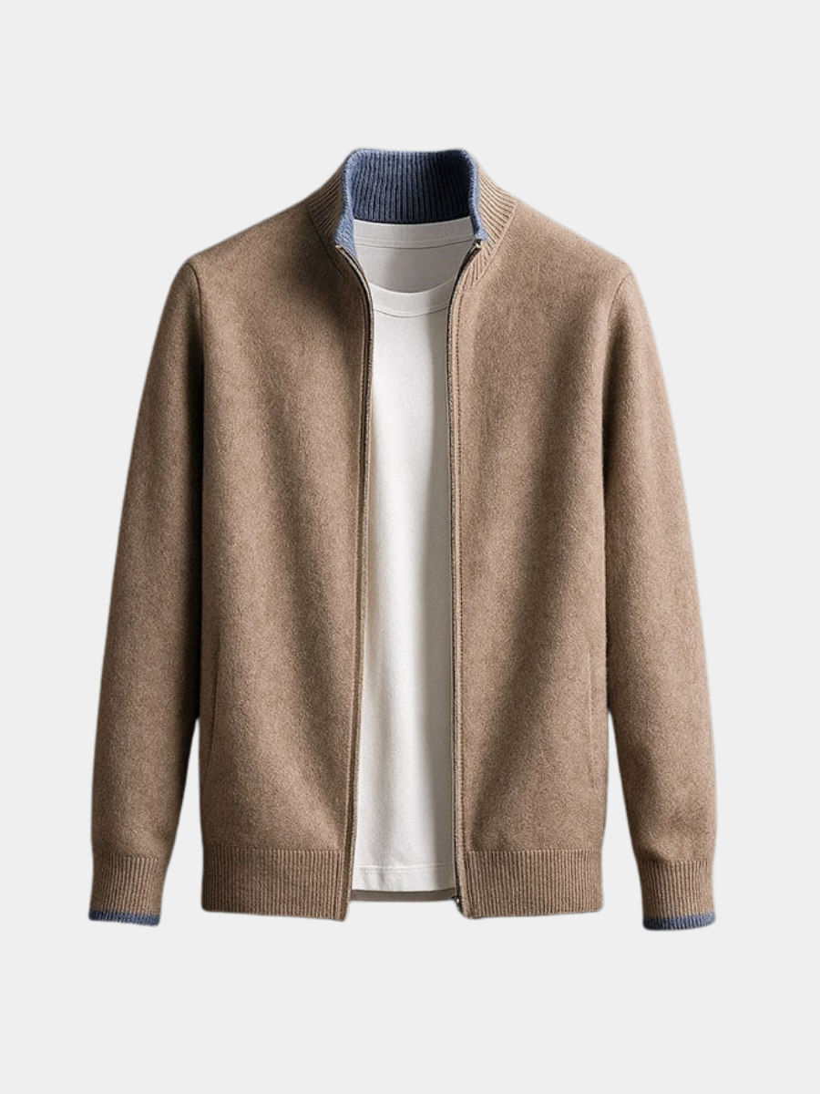 LOUIS & MARGOT | VESTE EN MAILLE AVEC ZIP