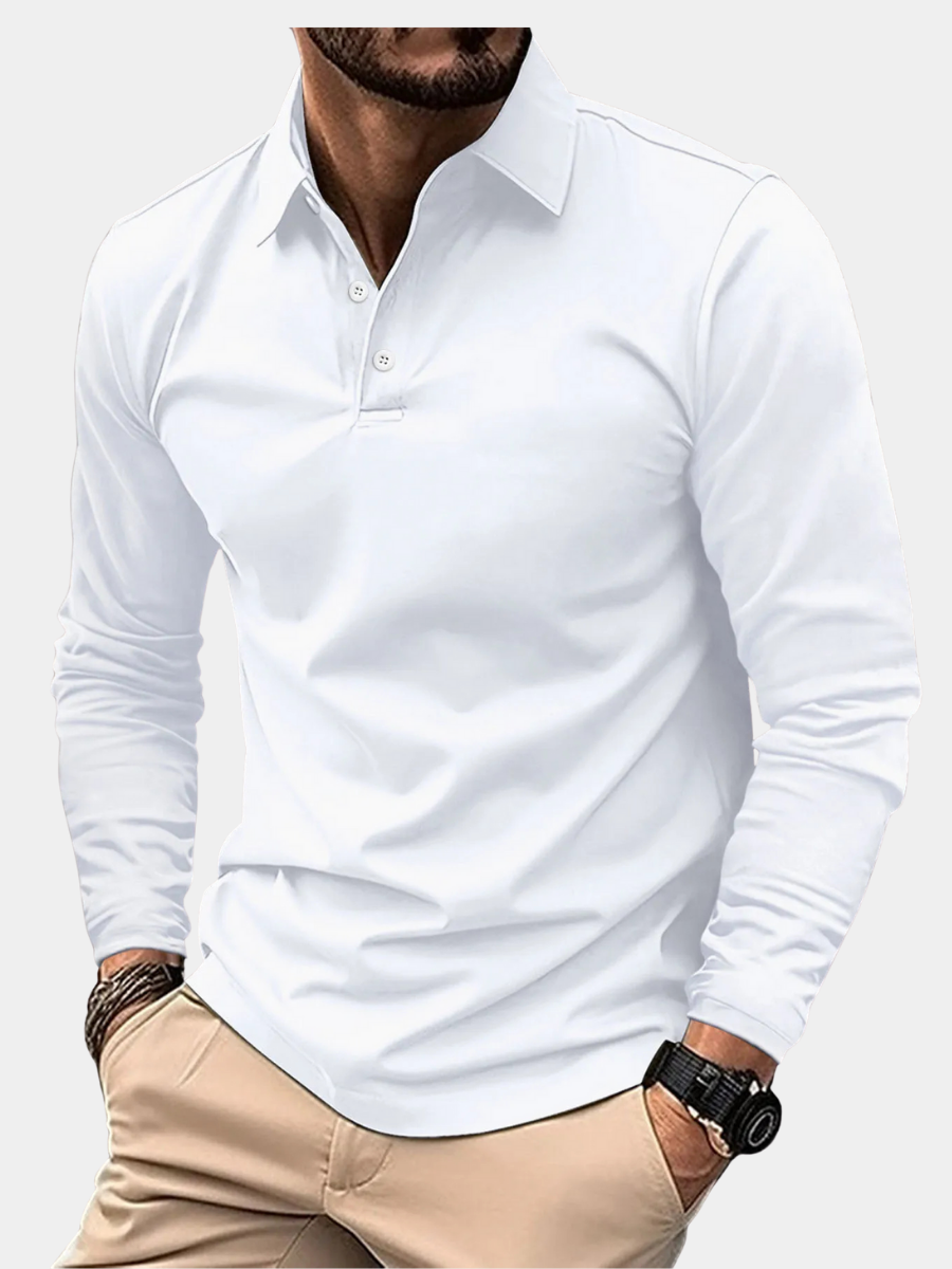 LOUIS & MARGOT | POLO CLASSICA À MANCHES LONGUES POUR HOMME