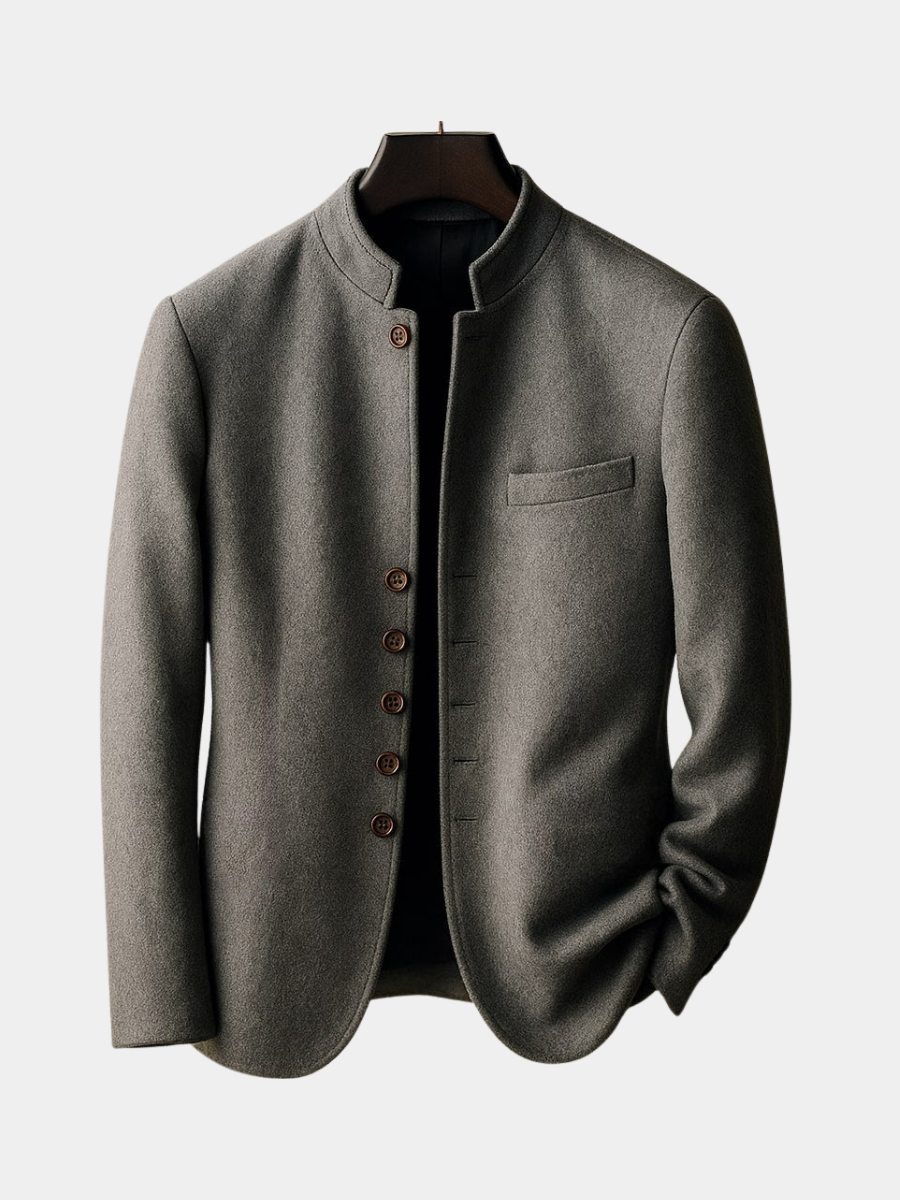 LOUIS & MARGOT | VESTE EN LAINE AVEC COL DROIT