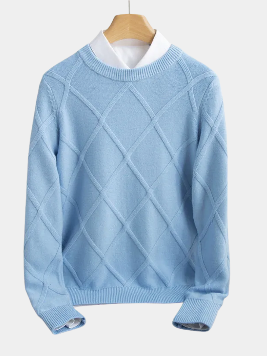 Louis & Margot | Pull Argyle en Cachemire