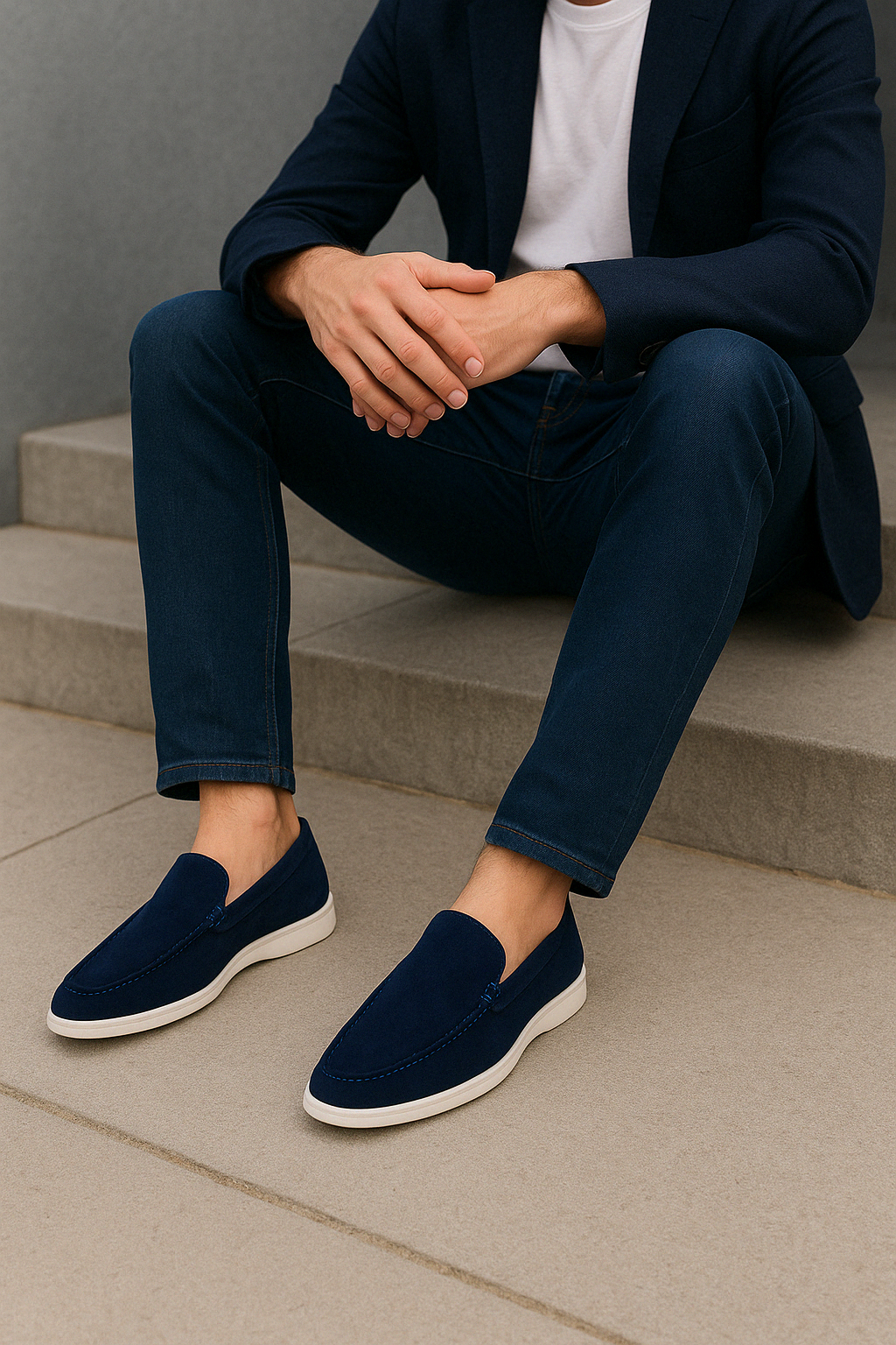 Loafers en suède chic