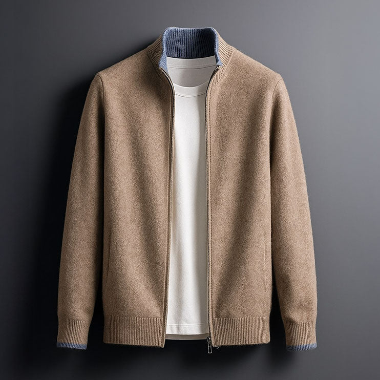 LOUIS & MARGOT | VESTE EN MAILLE AVEC ZIP