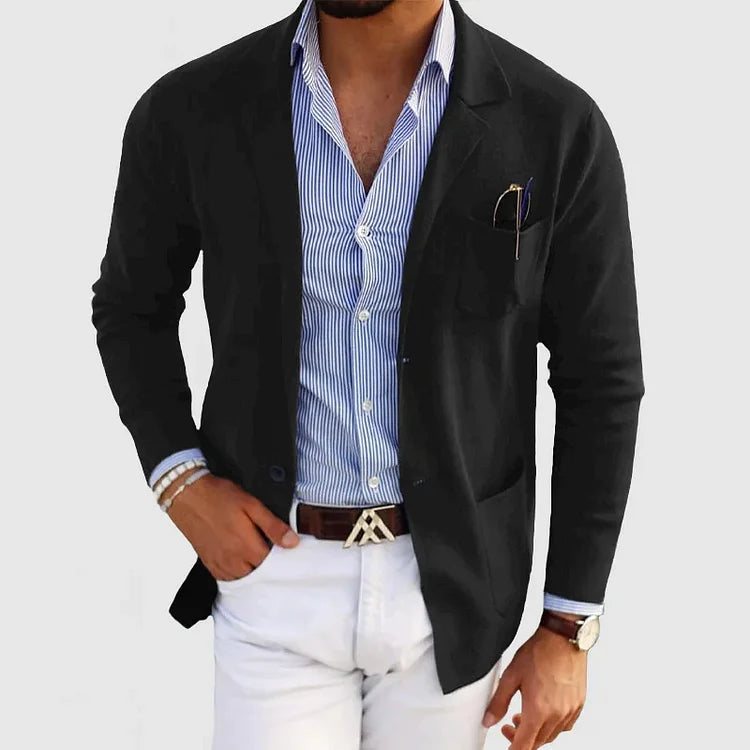 LOUIS & MARGOT | BLAZER LUXUEUX POUR HOMME EN MATÉRIAU SOUPLE