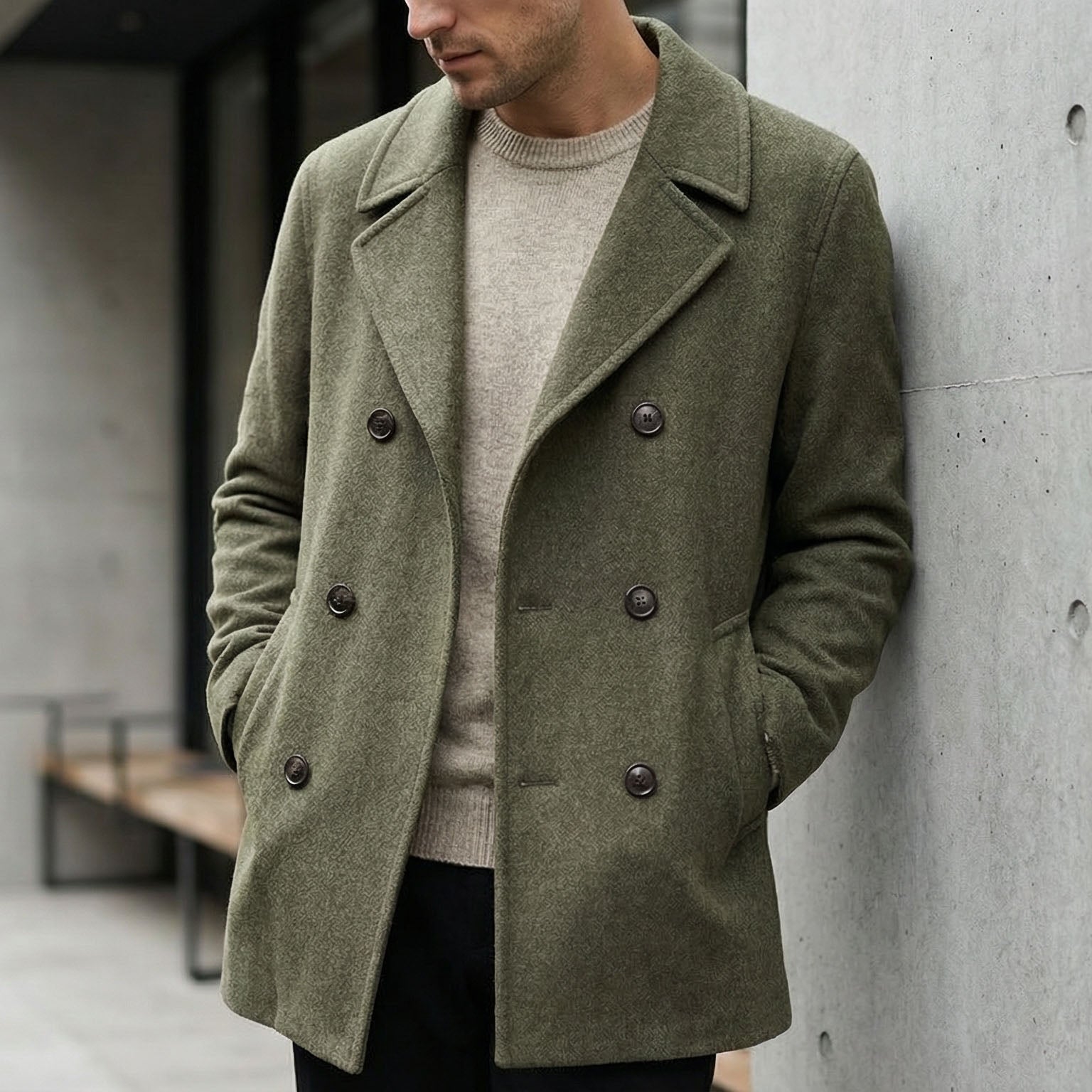LOUIS & MARGOT | MANTEAU EN LAINE STRUCTURÉ POUR HOMME