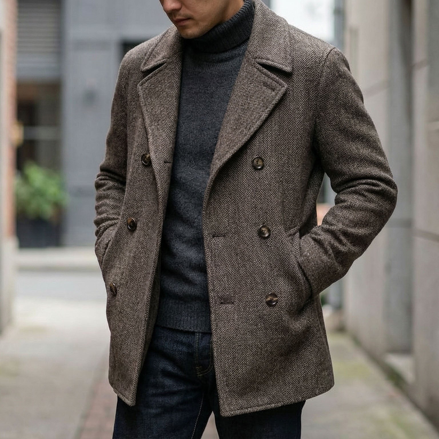 LOUIS & MARGOT | MANTEAU EN LAINE STRUCTURÉ POUR HOMME