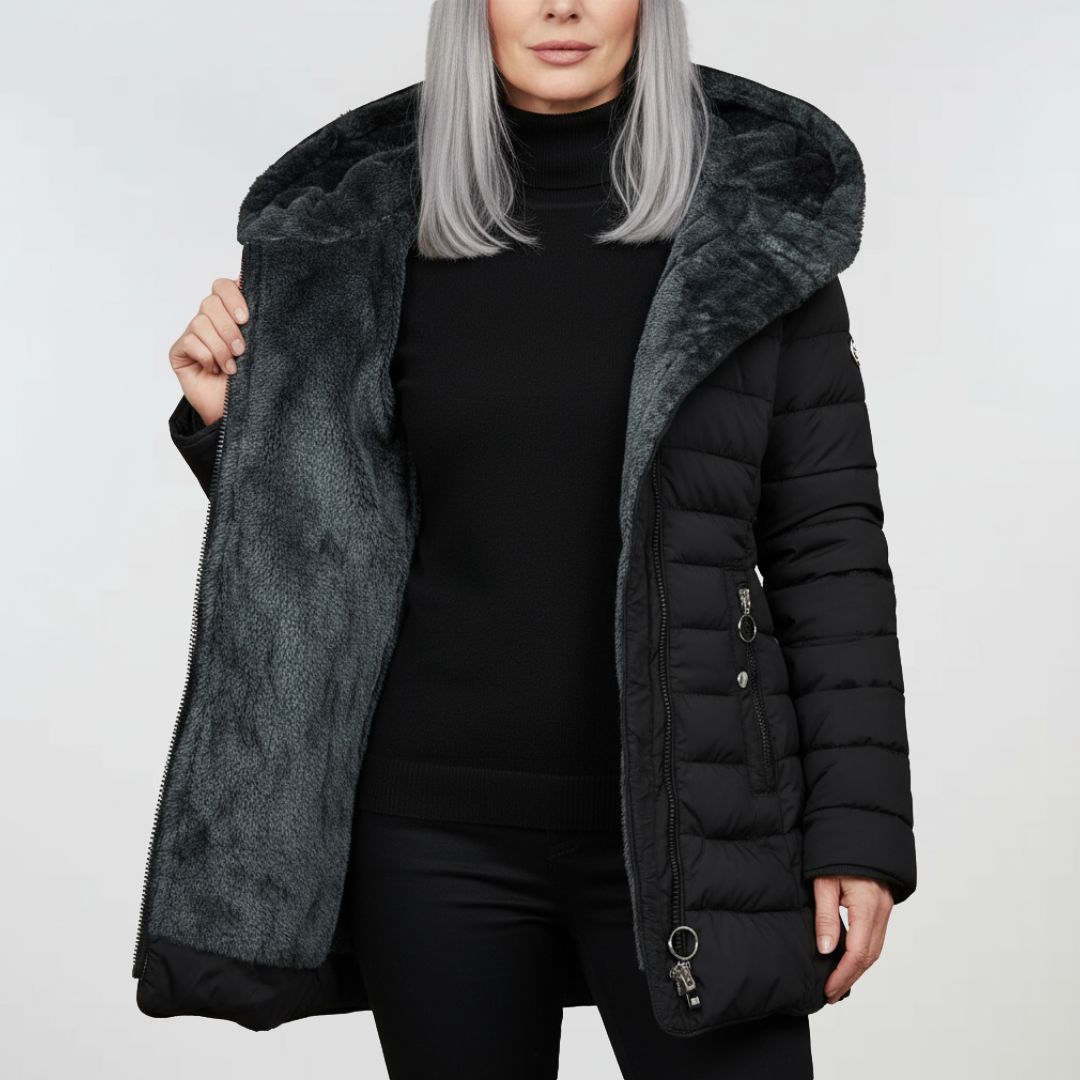 Alexandra™ | Manteau matelassé imperméable avec capuche
