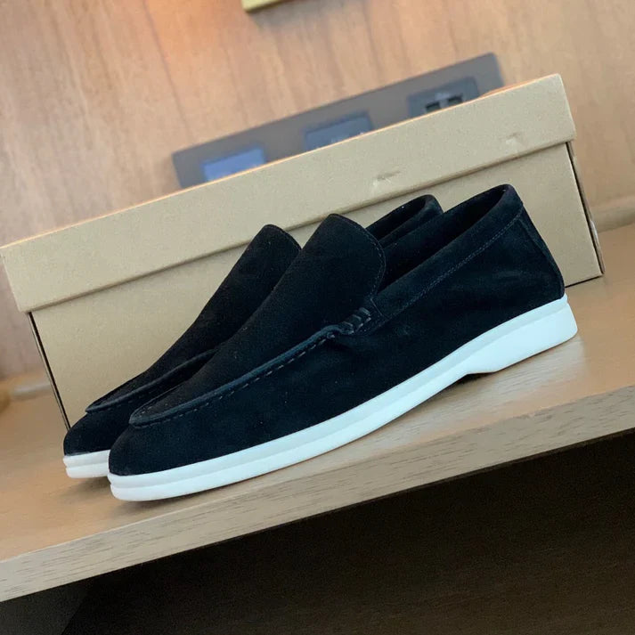 Loafers en suède chic