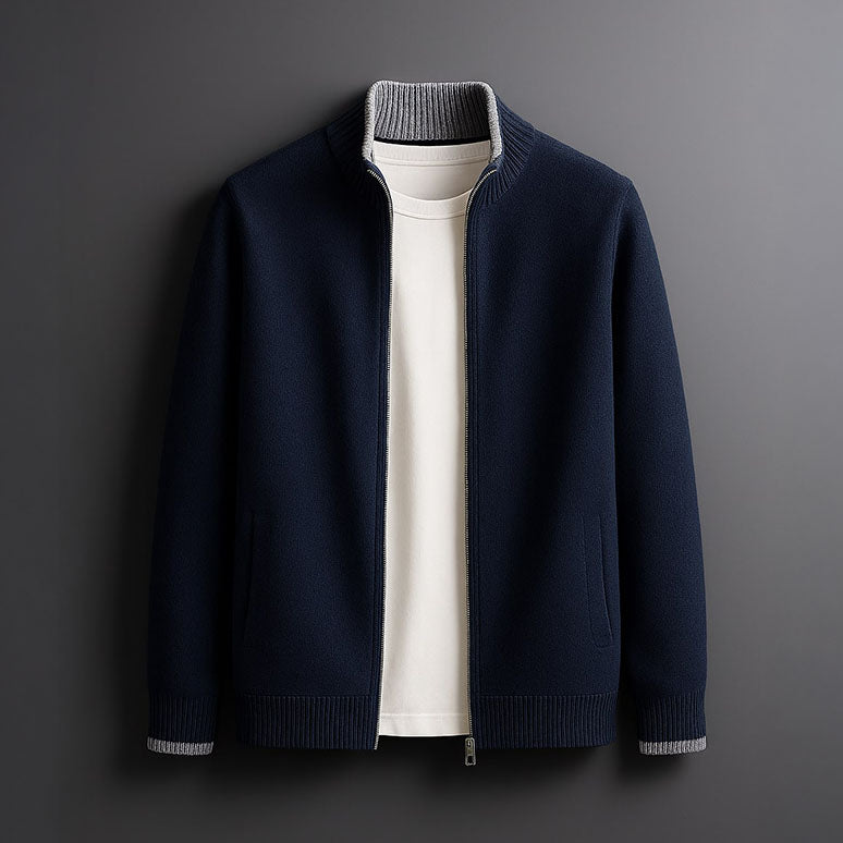 LOUIS & MARGOT | VESTE EN MAILLE AVEC ZIP