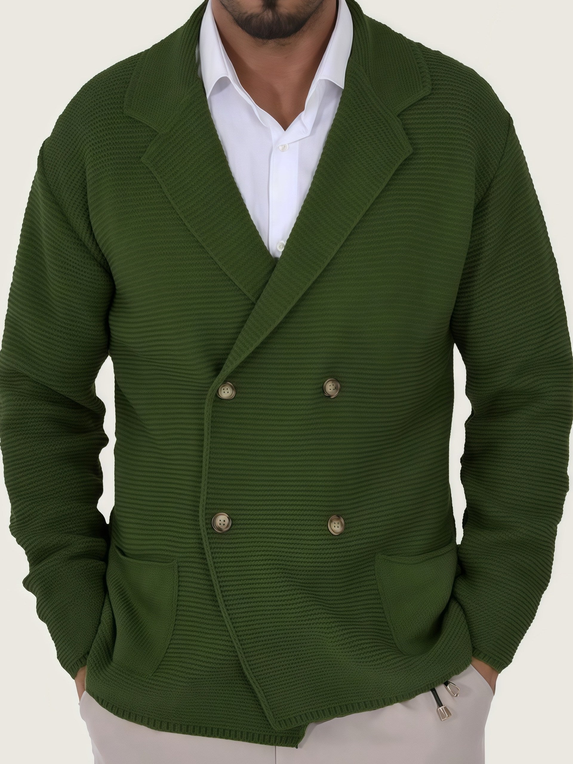 LOUIS & MARGOT | CARDIGAN ÉLÉGANT EN LAINE POUR HOMME