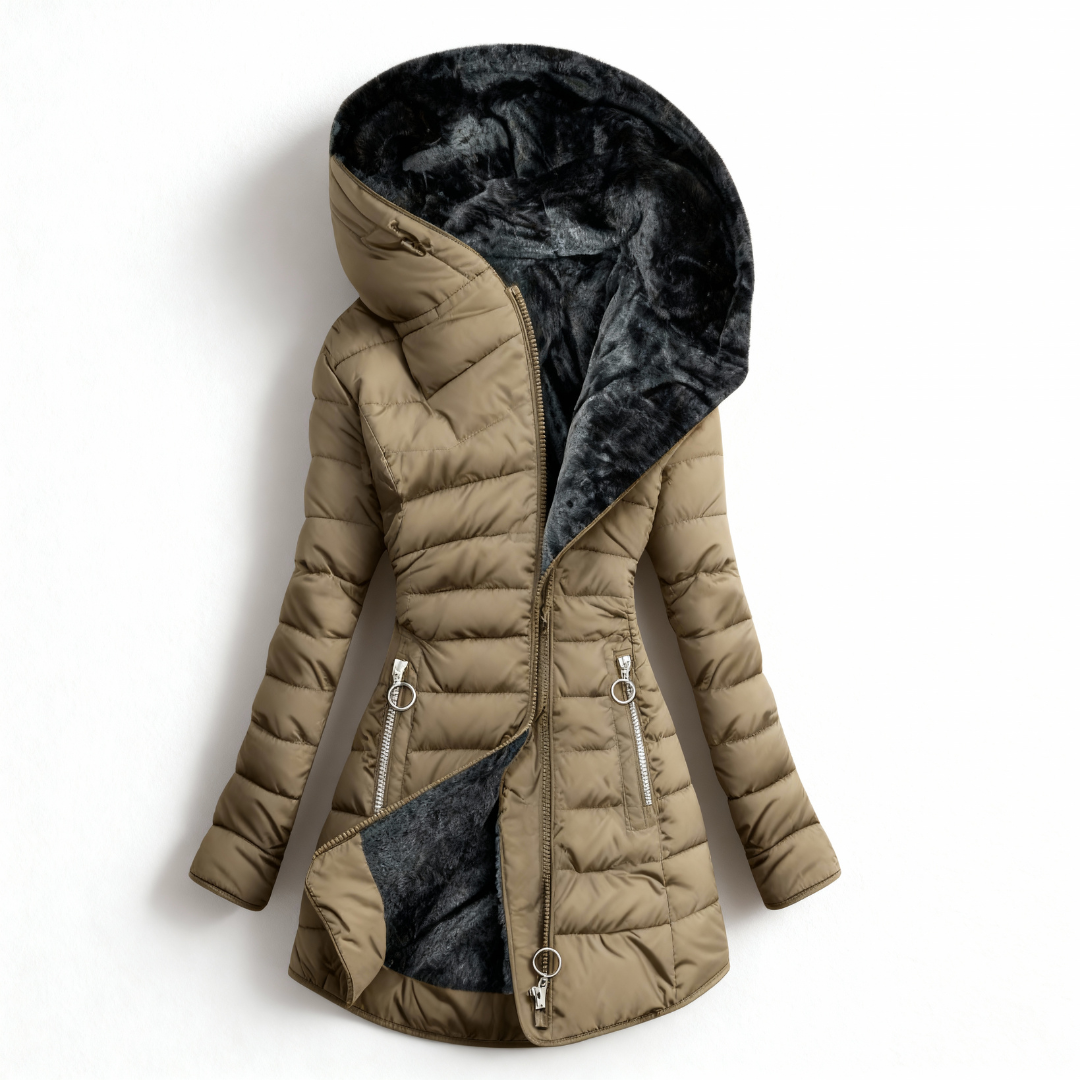 Alexandra™ | Manteau matelassé imperméable avec capuche
