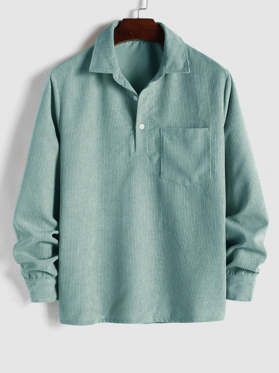 LOUIS & MARGOT | CHEMISE MANCHES LONGUES DEMI-BOUTONS POUR HOMME