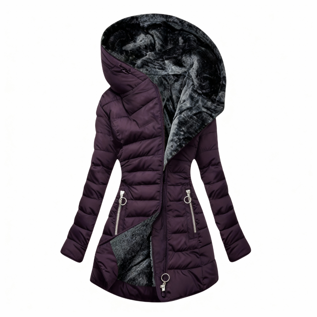 Alexandra™ | Manteau matelassé imperméable avec capuche