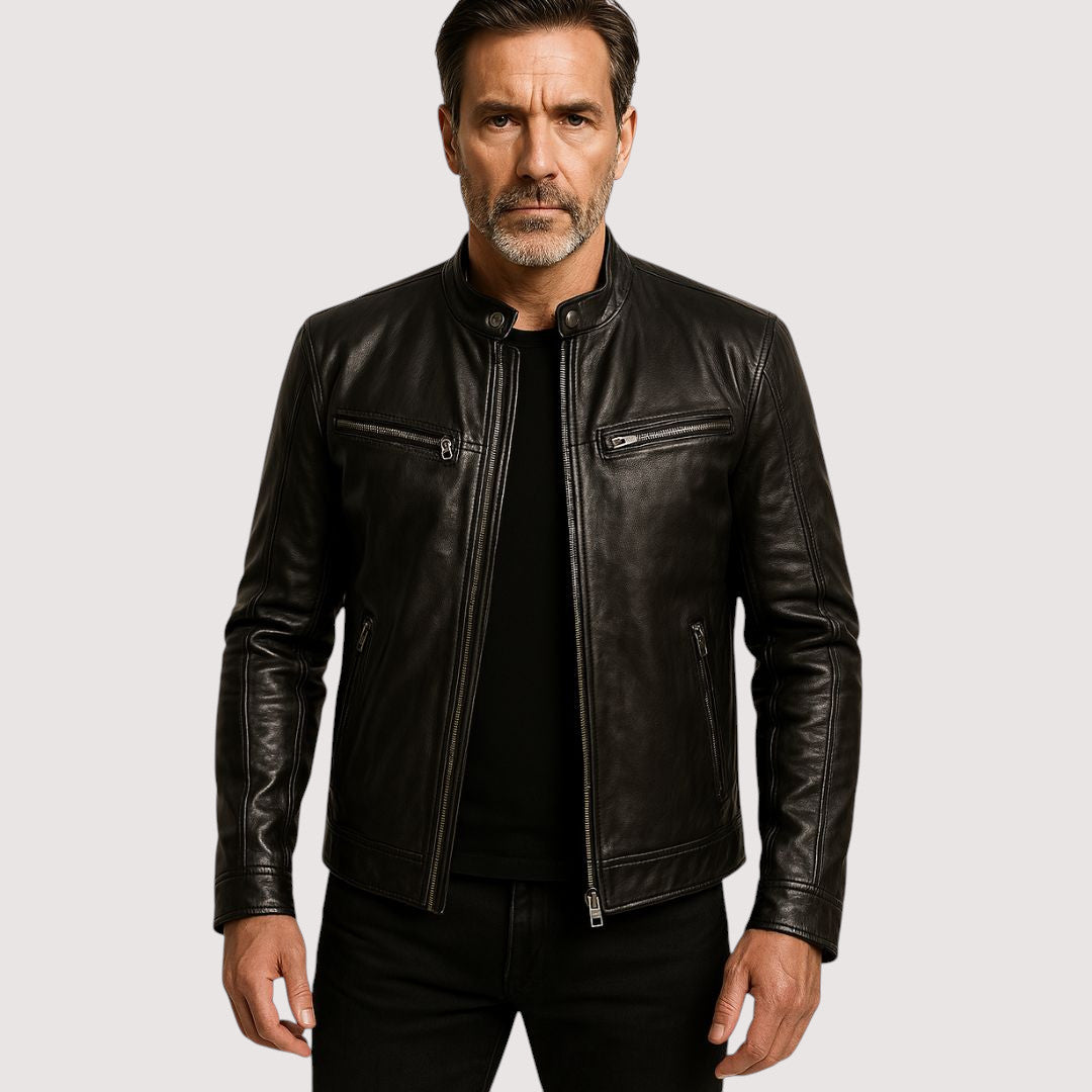 LOUIS & MARGOT | VESTE EN CUIR HAUT DE GAMME ÉLÉGANTE POUR HOMME