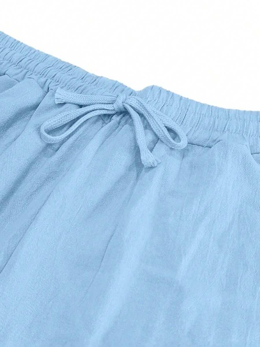 MATHIS | PANTALON LÉGER EN LIN AVEC CORDON