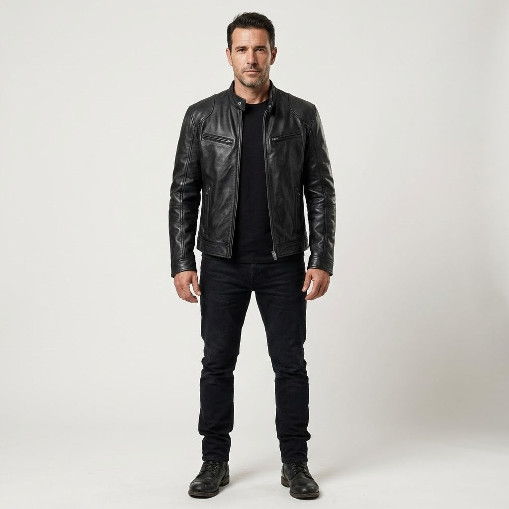 Louis Margot™ | Veste en Cuir Moto