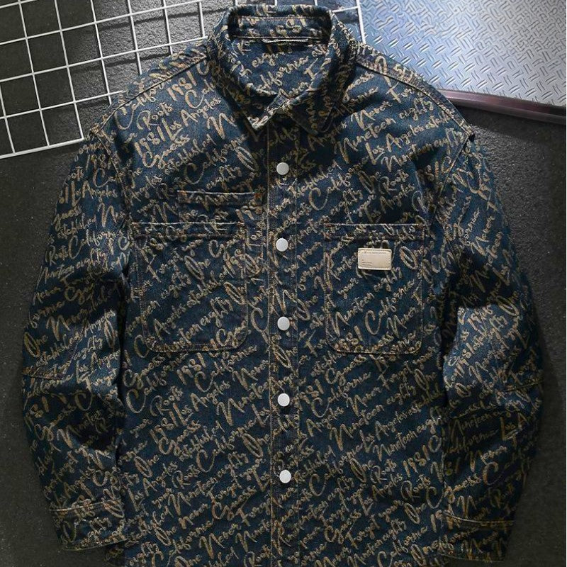 LOUIS & MARGOT | VESTE EN DENIM BRODÉE POUR HOMME