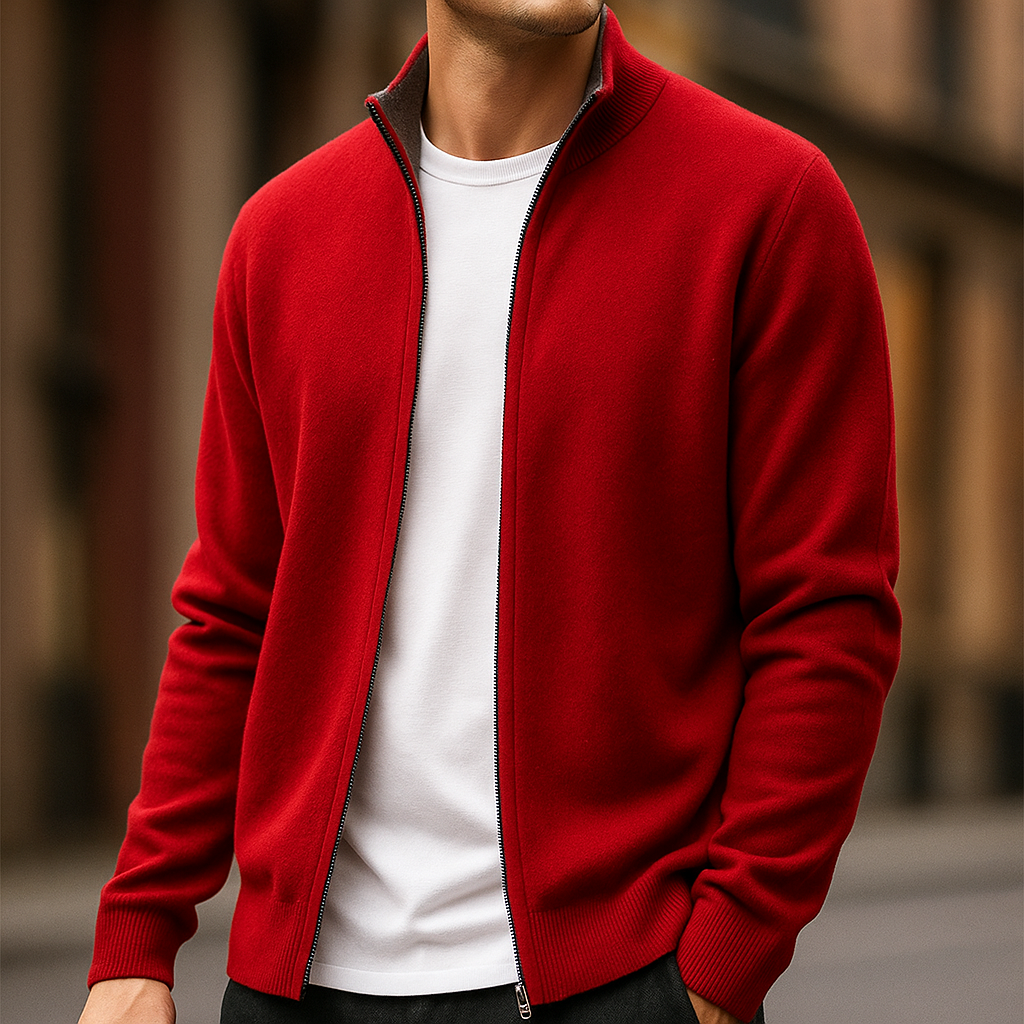 LOUIS & MARGOT | CARDIGAN ZIPPÉ EN MAILLE POUR HOMME
