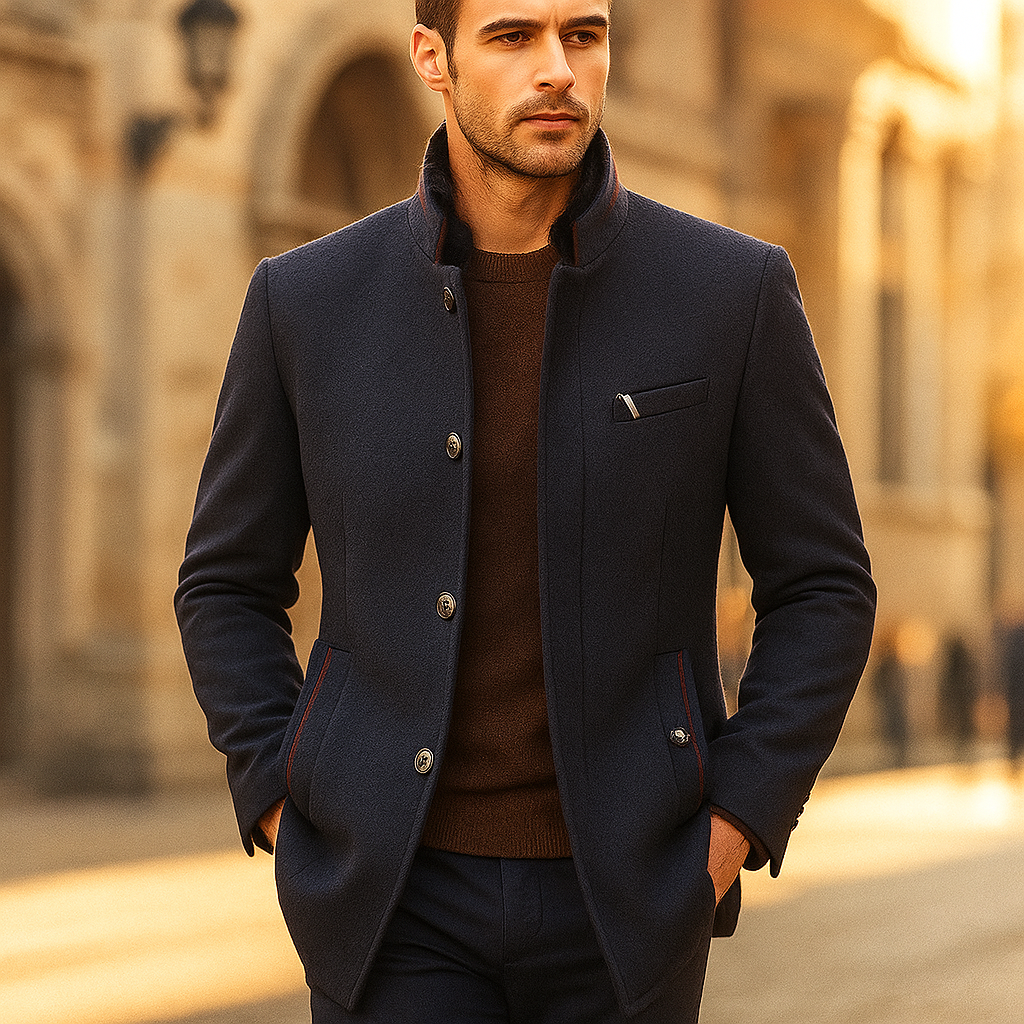 LOUIS & MARGOT | MANTEAU EN MÉLANGE DE LAINE POUR HOMME