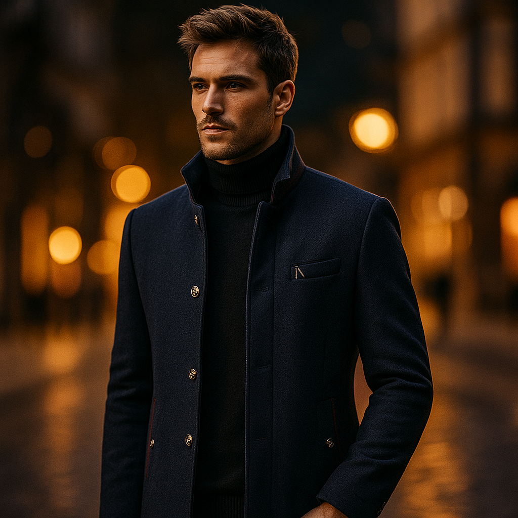 LOUIS & MARGOT | MANTEAU EN MÉLANGE DE LAINE POUR HOMME