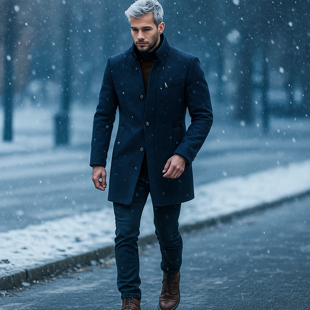 LOUIS & MARGOT | MANTEAU EN MÉLANGE DE LAINE POUR HOMME