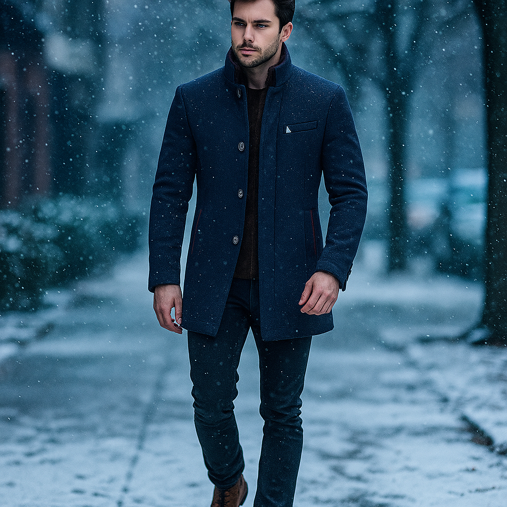 LOUIS & MARGOT | MANTEAU EN MÉLANGE DE LAINE POUR HOMME