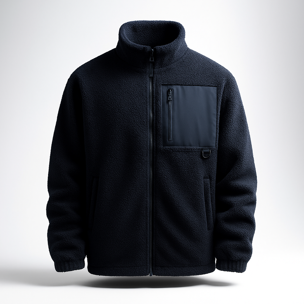 LOUIS & MARGOT | VESTE EN POLAIRE AVEC ZIP POUR HOMMES