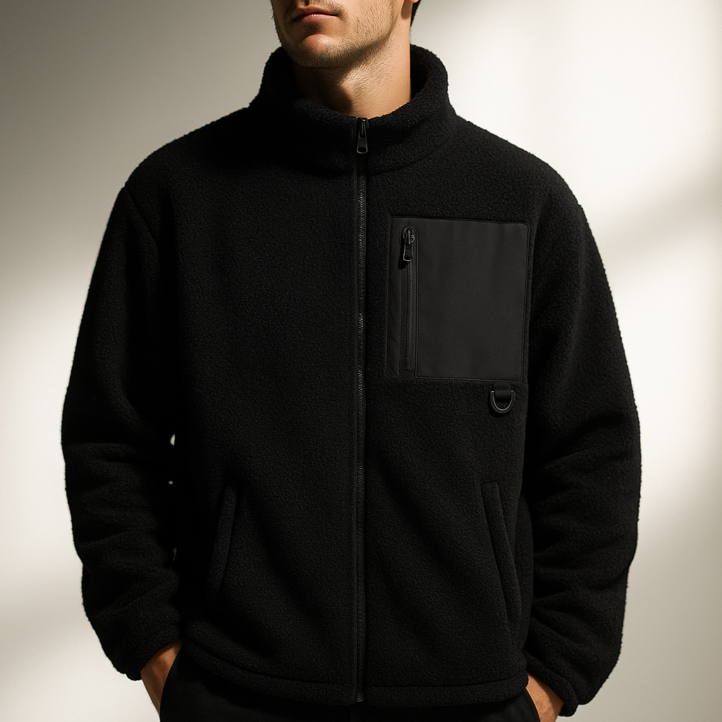 LOUIS & MARGOT | VESTE EN POLAIRE AVEC ZIP POUR HOMMES