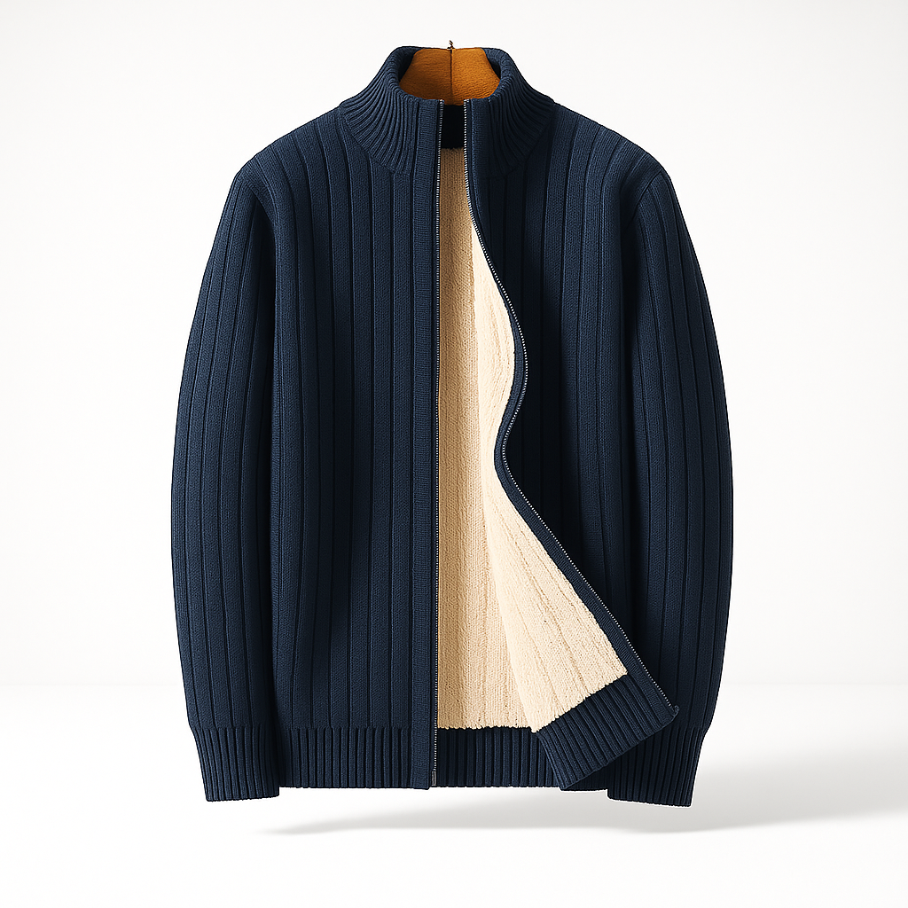 LOUIS & MARGOT | CARDIGAN ÉLÉGANT ET MODE AVEC ZIP POUR HOMME