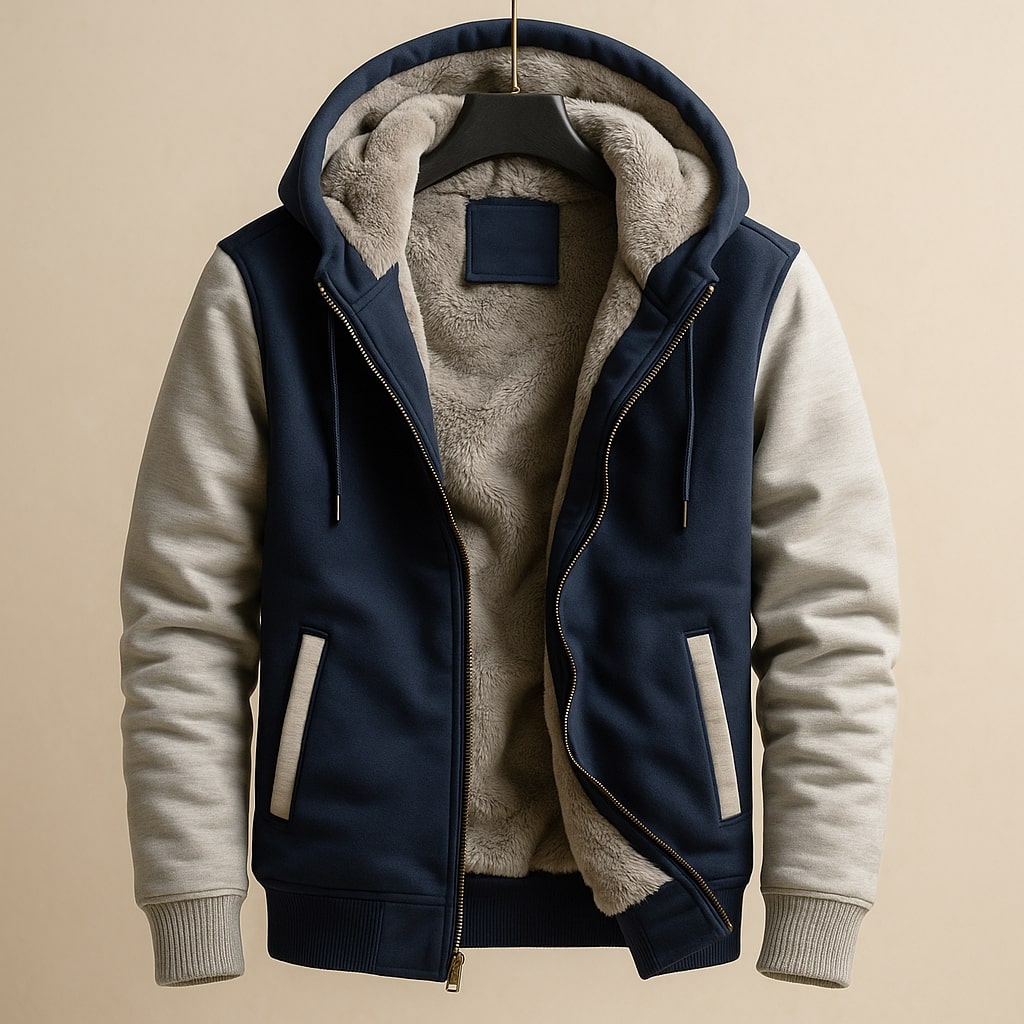 LOUIS & MARGOT | VESTE DOUBLÉE À CAPUCHE POUR LES HOMMES