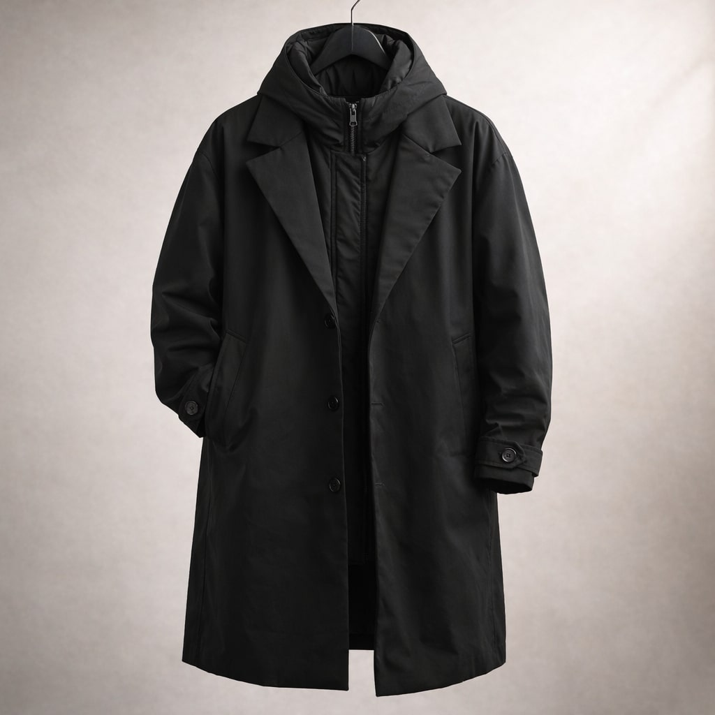 LOUIS & MARGOT | MANTEAU LONGUE SUPERPOSÉ POUR HOMMES