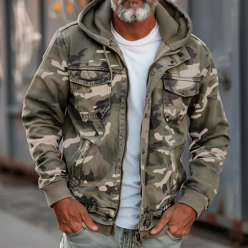 LOUIS & MARGOT | VESTE À CAPUCHE STYLE MILITAIRE POUR HOMME