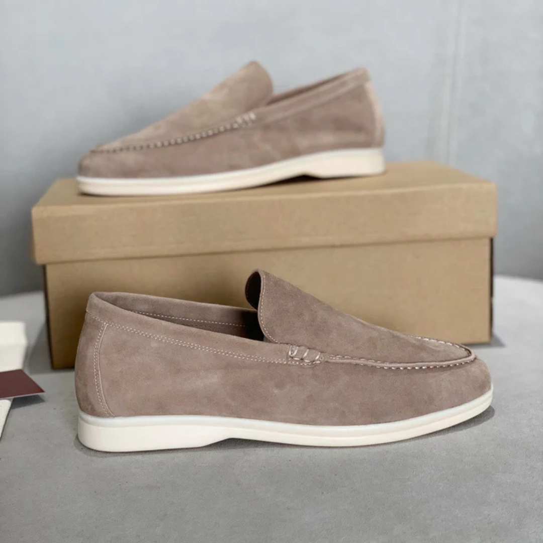 Loafers en suède chic